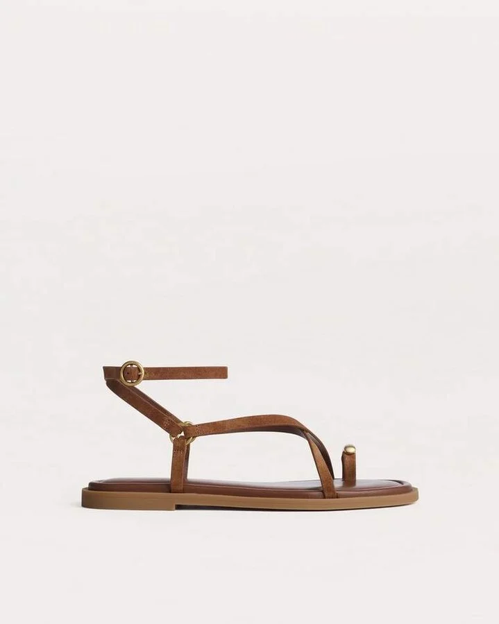 Geo Toe Ring Sandals - Image 5