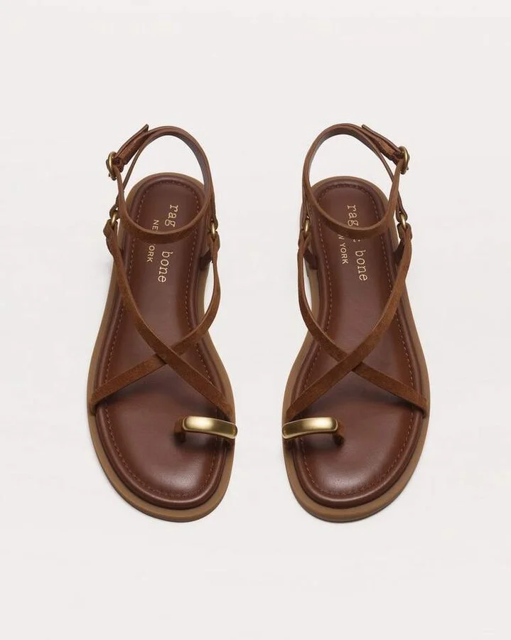 Geo Toe Ring Sandals
