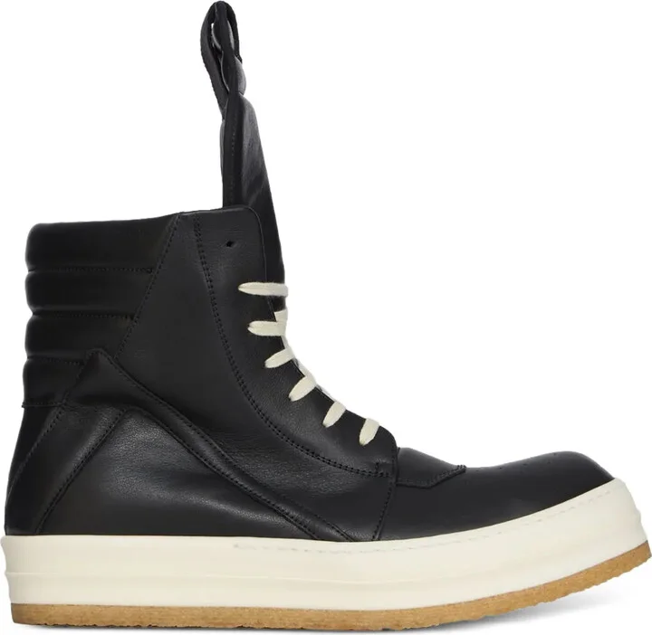 Geobasket padded leather high-top sneakers
