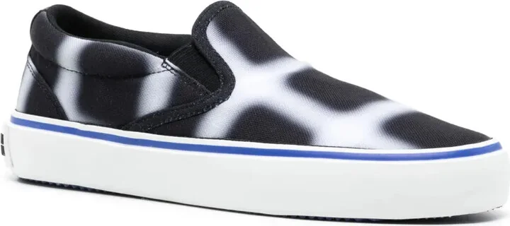 Geometric-Pattern Slip-On Sneakers - Image 2