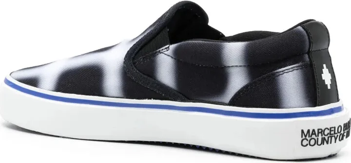 Geometric-Pattern Slip-On Sneakers - Image 3