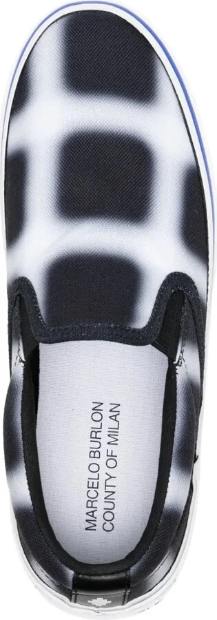 Geometric-Pattern Slip-On Sneakers - Image 4