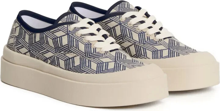 Geometric-Pattern Sneakers - Image 2
