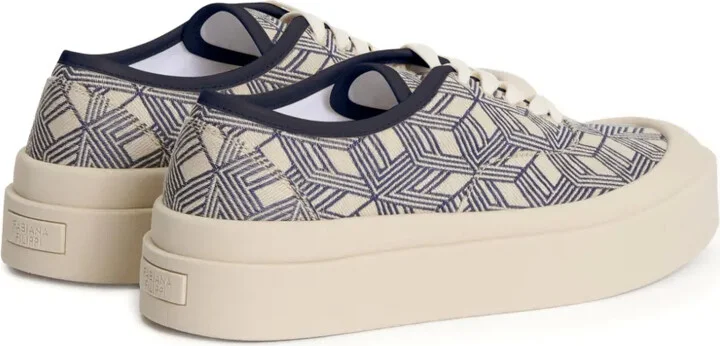 Geometric-Pattern Sneakers - Image 3