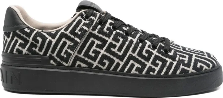 Geometric-Pattern Sneakers