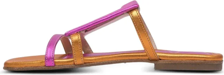Geometric-Shapes Metalic Sandals - Image 3