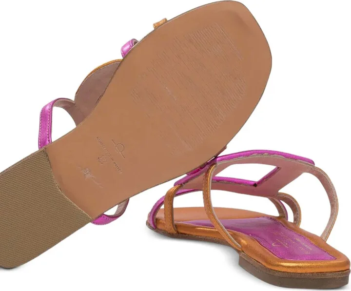 Geometric-Shapes Metalic Sandals - Image 4