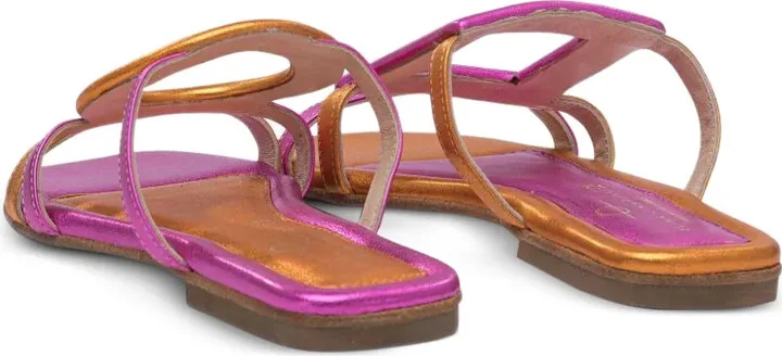Geometric-Shapes Metalic Sandals - Image 5