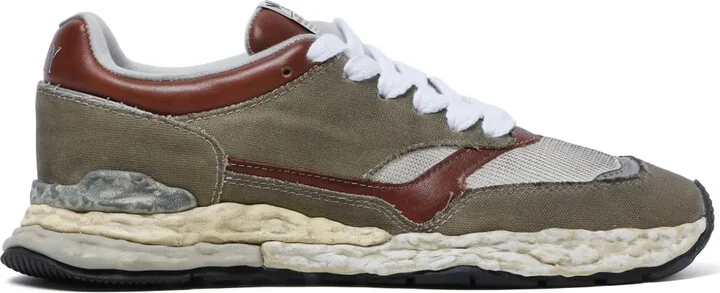 George panelled canvas sneakers