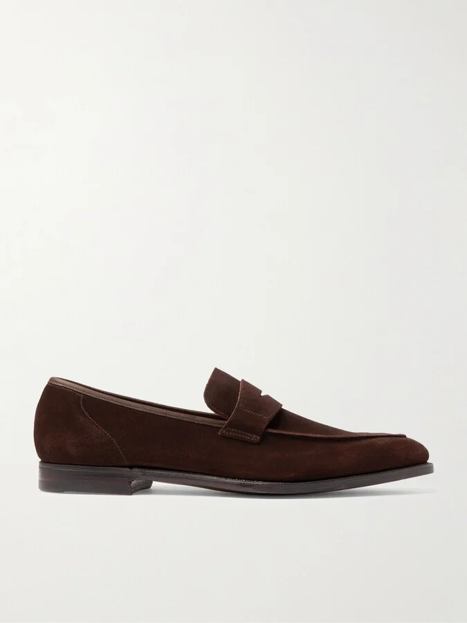 George Suede Penny Loafers