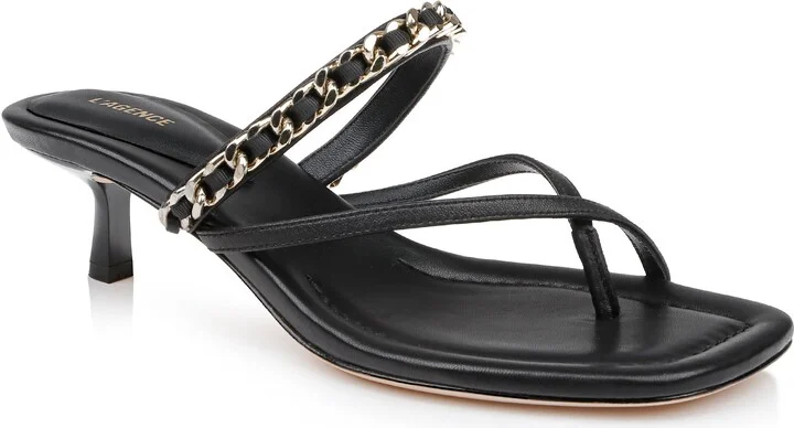 Georgette Kitten Heel Slide Sandal
