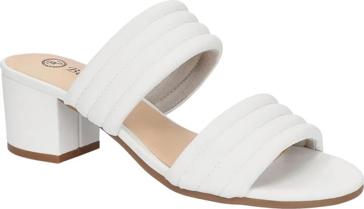 Georgette Womens Leather Open Toe Heels