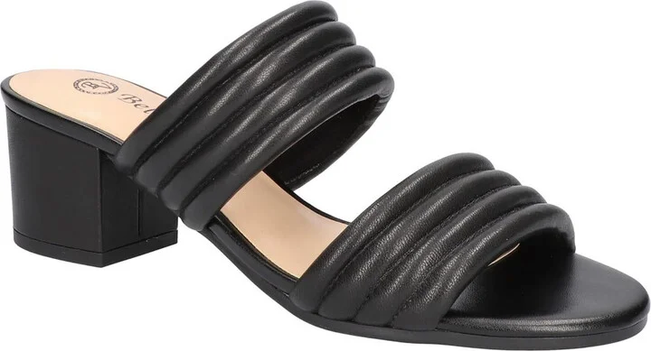 Georgette Womens Mules Leather Heels