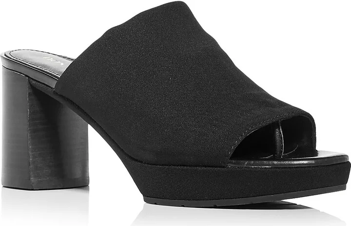 GEORGETTED Womens Slip On Open Toe Mules