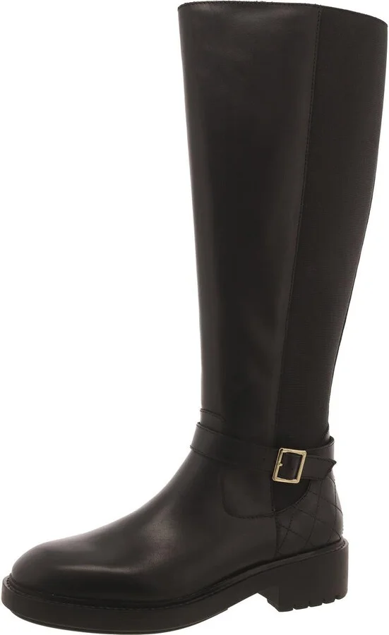 Georgi Womens Leather Tall Knee-High Boots