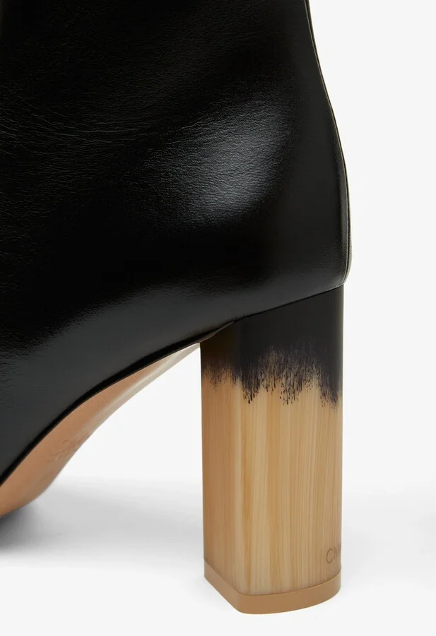 Georgia black leather ankle boots - Image 4