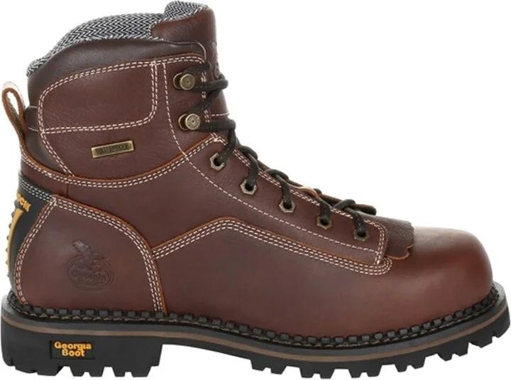 Georgia Boot AMP LT Logger Low Heel Waterproof Work Boot Size 12(M)