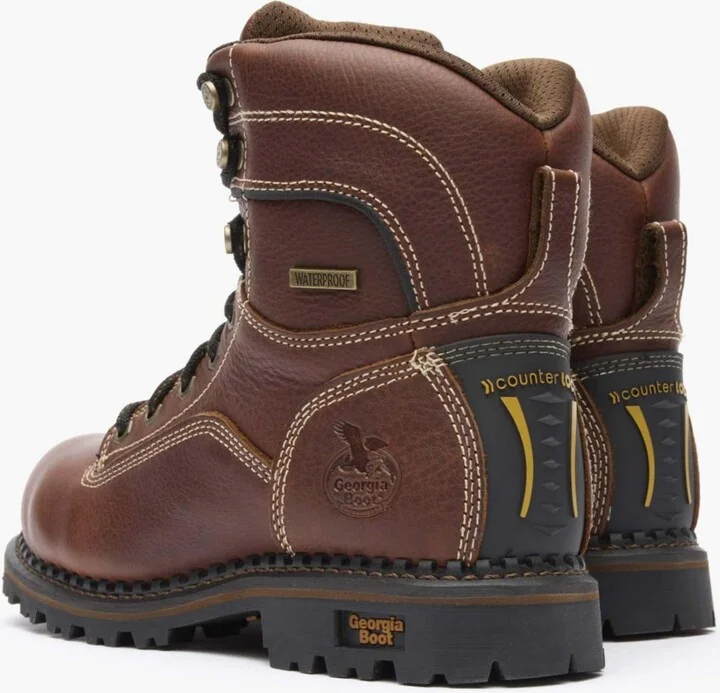 Georgia Boot Amp Lt Logger Women's Alloy Toe Waterproof Low Heel Logger Boot - Image 4