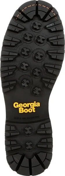 Georgia Boot AMP LT Logger Women's Brown Waterproof Low Heel Logger Boot, Size 9.5(Wide) - Image 4