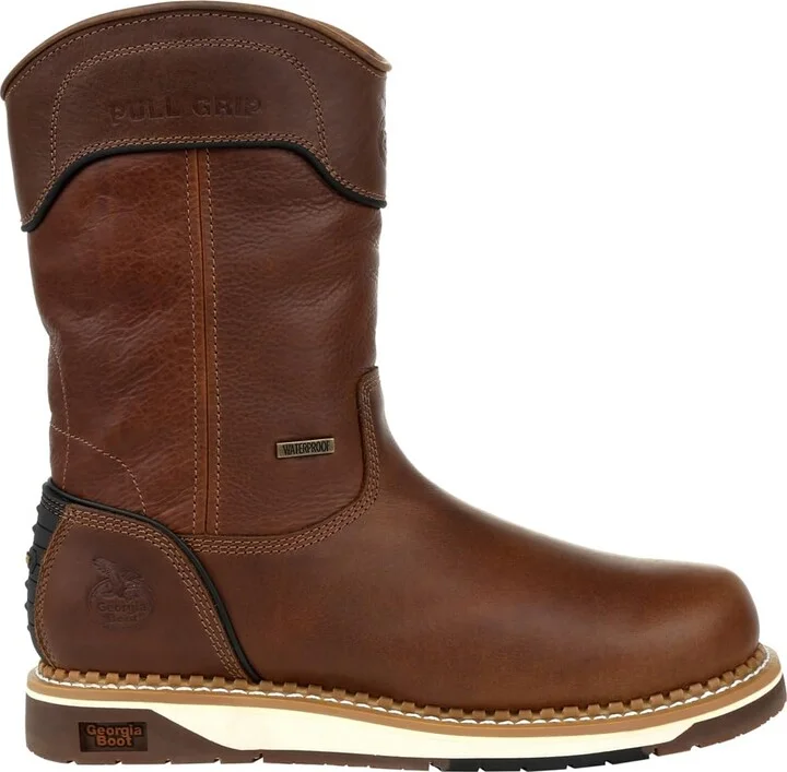 GEORGIA BOOT AMP LT Wedge Waterproof Pull On Work Boot