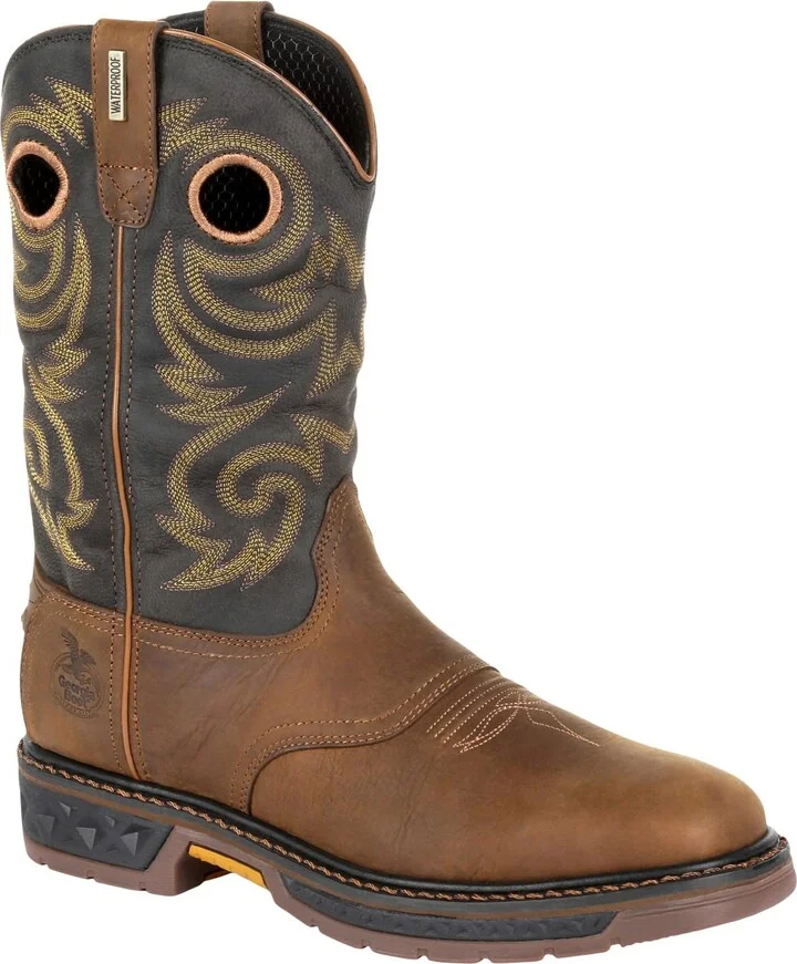 GEORGIA BOOT Carbo-Tec LT Waterproof Pull-on Work Boot