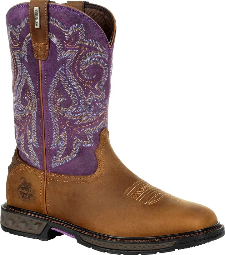 GEORGIA BOOT Carbo-Tec LT Waterproof Pull-on Work Boot