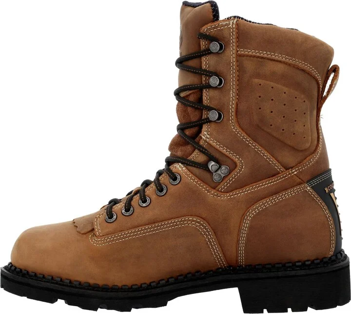 GEORGIA BOOT Comfort Core Waterproof Low Heel Logger Work Boot