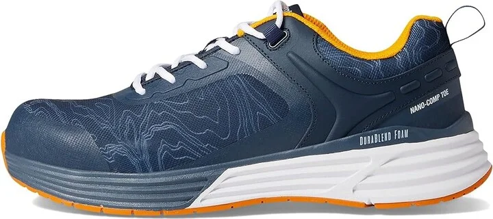 Georgia Boot Durablend Nano Comp Men's Shoes Navy/Orange : 10 D - Medium, Textile - Image 6