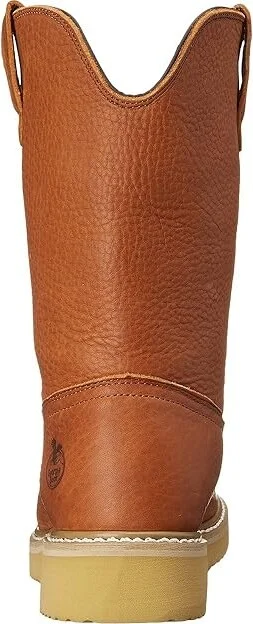 Georgia Boot G5153 12 Wellington Men's Work Pull-on Boots Barracuda Gold : 8 D - Medium, Leather - Image 4