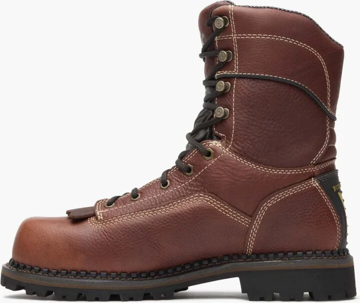 Georgia Boot Men's Amp Lt Logger Composite Toe Low Heel Waterproof Work Boot - Image 5