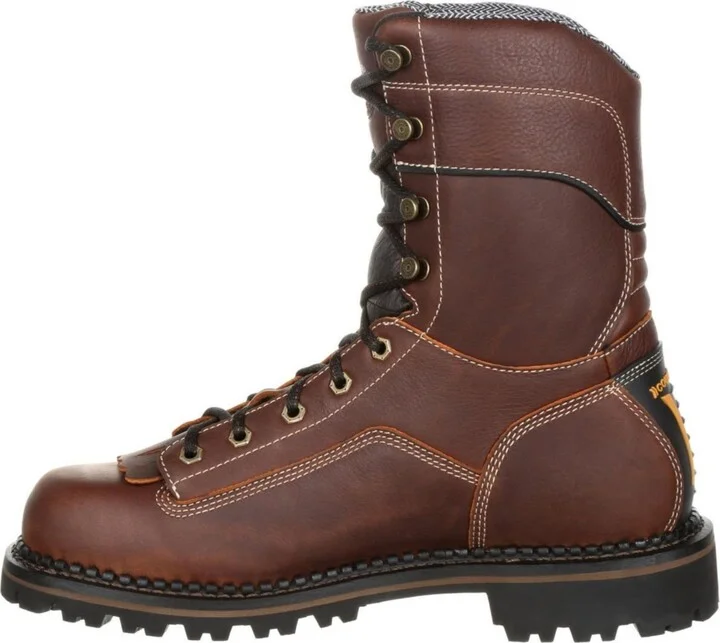 Georgia Boot Men's Amp Lt Logger Composite Toe Low Heel Waterproof Work Boot