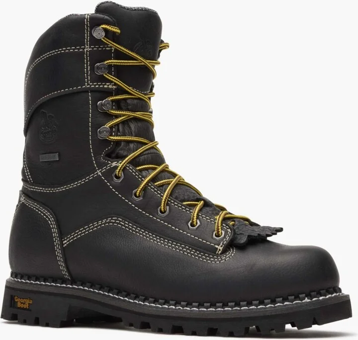 Georgia Boot Men's Amp Lt Logger Low Heel Waterproof Work Boot