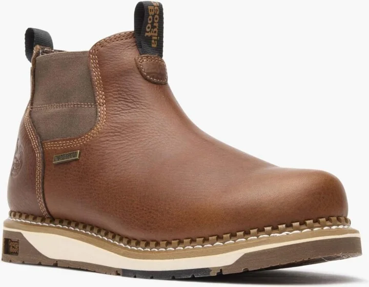 Georgia Boot Men's Amp Lt Wedge Waterproof Chelsea Work Boot