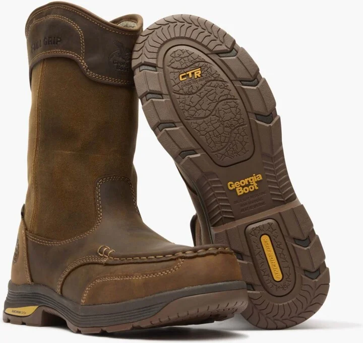 Georgia Boot Men's Athens SuperLyte Alloy Toe Waterproof Wellington Pull-On - Image 6
