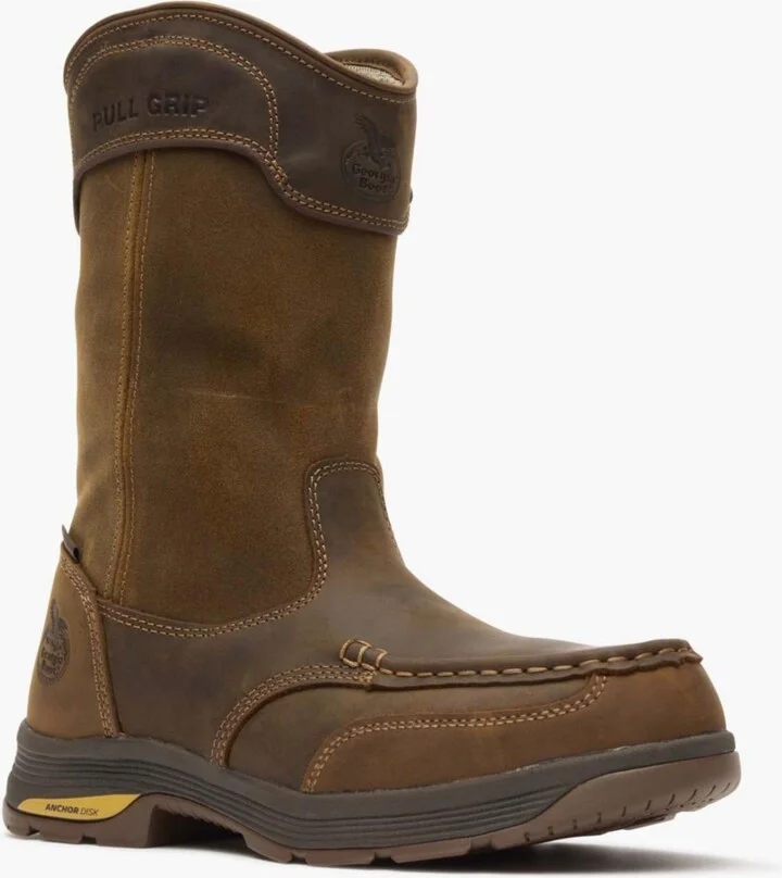 Georgia Boot Men's Athens SuperLyte Alloy Toe Waterproof Wellington Pull-On