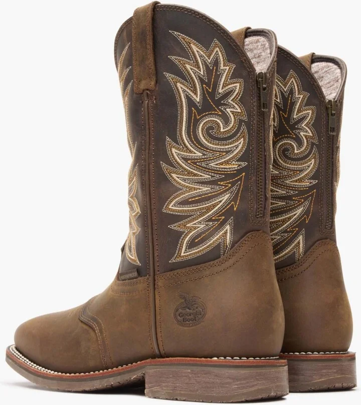 Georgia Boot Men's Carbo-Tec Elite Waterproof Western Work Boot - Image 4