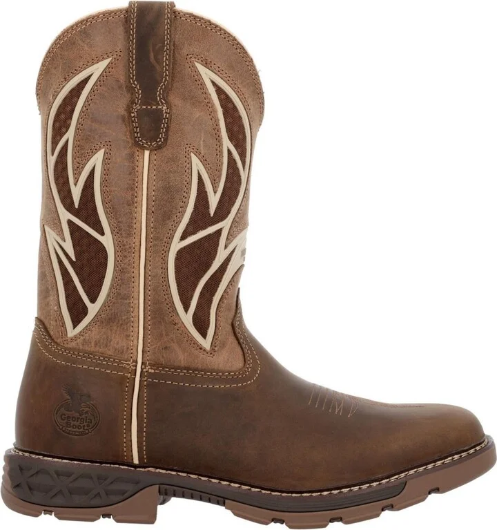 Georgia Boot Men's Carbo-Tec Flx Alloy Toe Pull-on with InsulKul Work Boot - Image 6