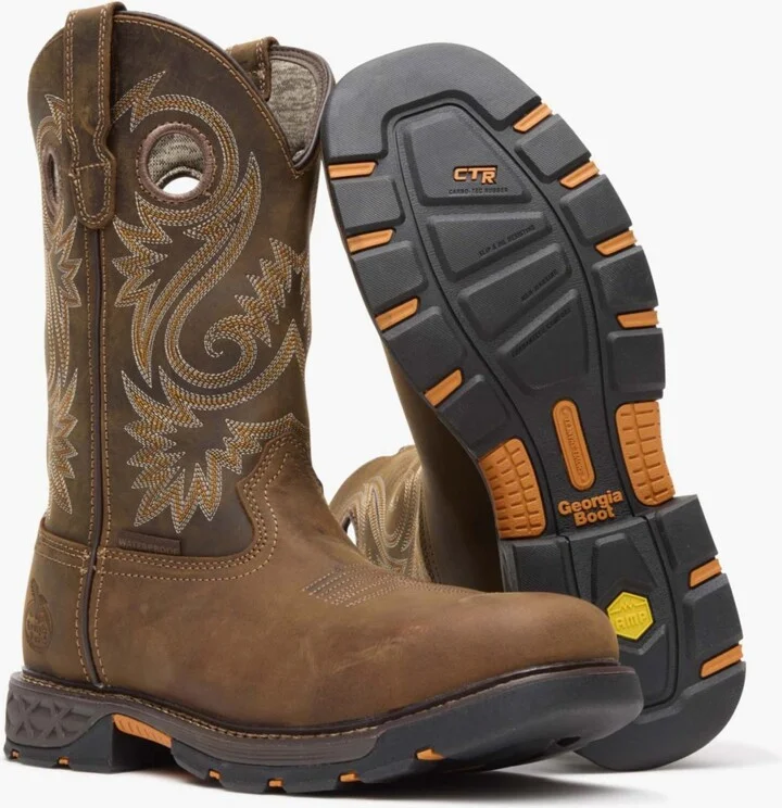Georgia Boot Men's Carbo-Tec Flx Alloy Toe Waterproof Pull-on Work Boot - Image 2