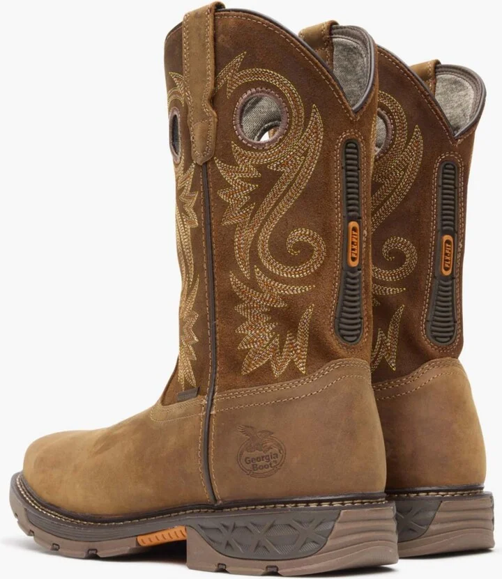 Georgia Boot Men's Carbo-Tec Flx Alloy Toe Waterproof Pull-on Work Boot - Image 9