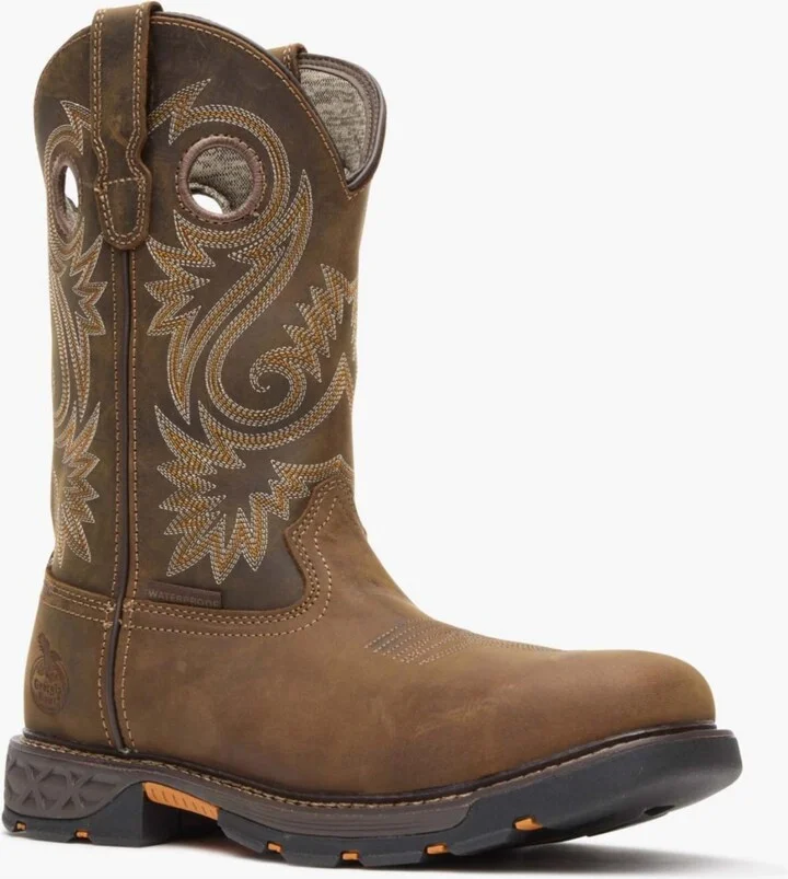 Georgia Boot Men's Carbo-Tec Flx Alloy Toe Waterproof Pull-on Work Boot