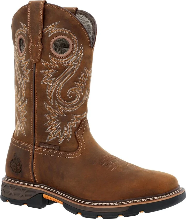 Georgia Boot Men's Carbo-Tec FLX Waterproof Pull-On Work Boot