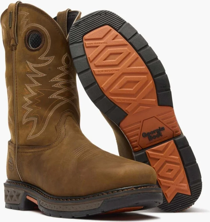 Georgia Boot Men's Carbo-Tec Lt Alloy Toe Waterproof Pull-On Boot - Image 5