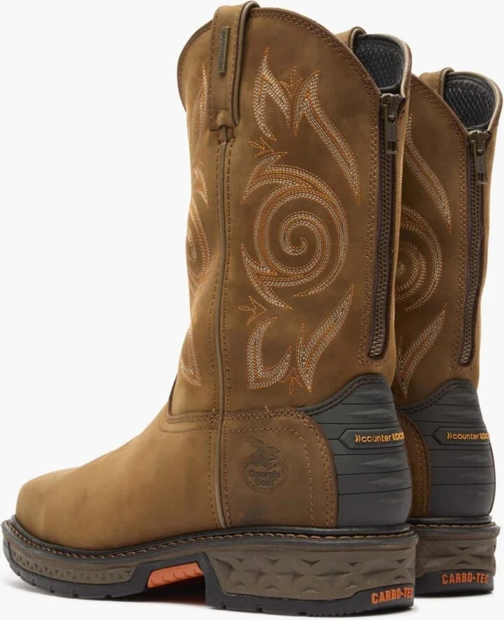 Georgia Boot Men's Carbo-Tec Lt Steel Toe Waterproof Pull On Work Boot - Image 6