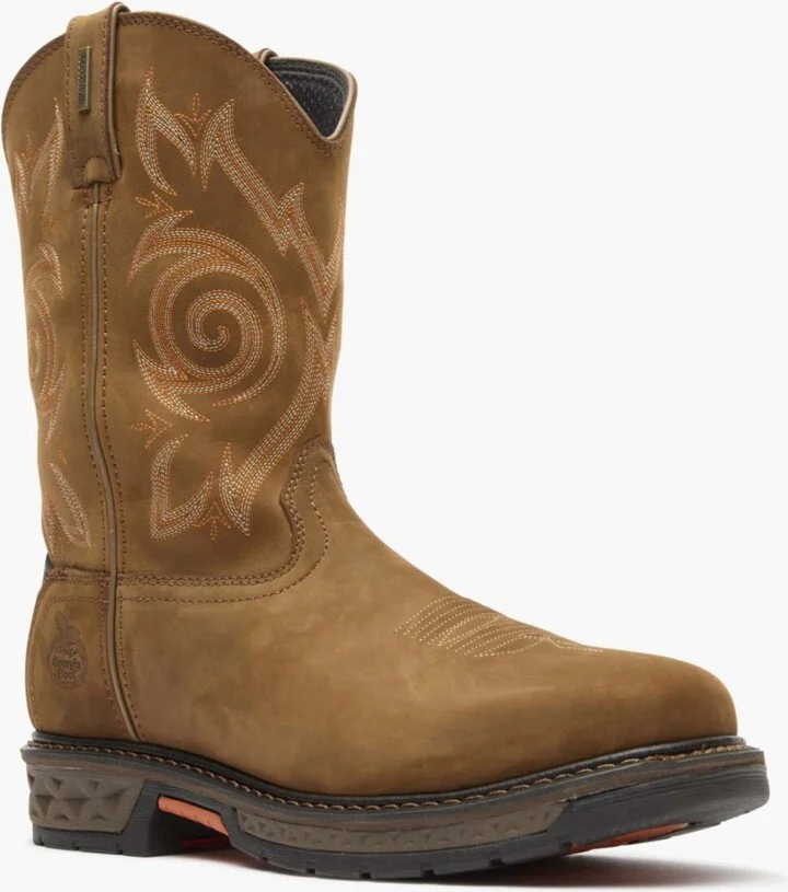 Georgia Boot Men's Carbo-Tec Lt Steel Toe Waterproof Pull On Work Boot