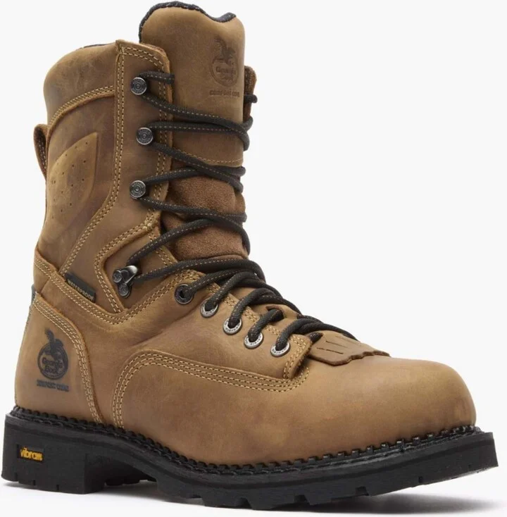 Georgia Boot Men's Comfort Core Waterproof Low Heel Logger Work Boot