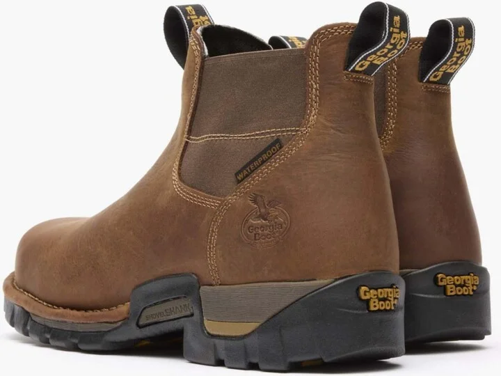 Georgia Boot Men's Eagle One Steel Toe Waterproof Chelsea Work Boot - Image 4