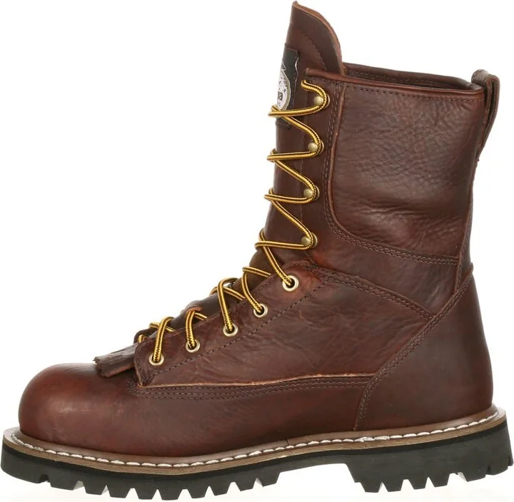 GEORGIA BOOT Steel Toe Waterproof Lace-To-Toe Work Boot