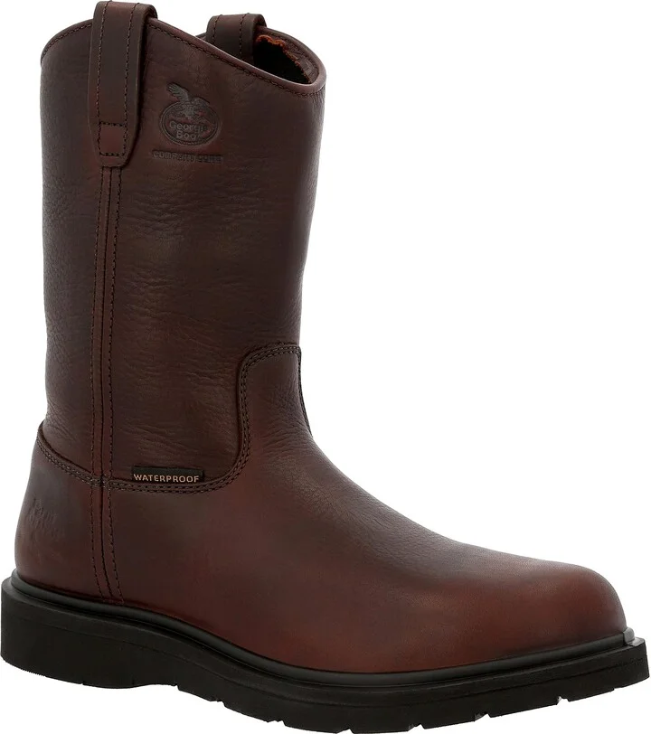 Georgia Boot Suspension Wedge Waterproof Pull On Size 7(W)