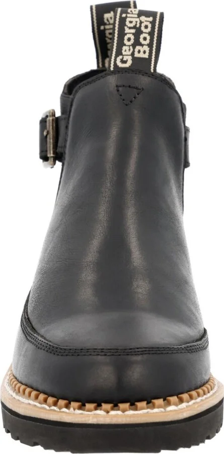 Georgia Boot Women's Black Buckle Chelsea Romeo - Image 3