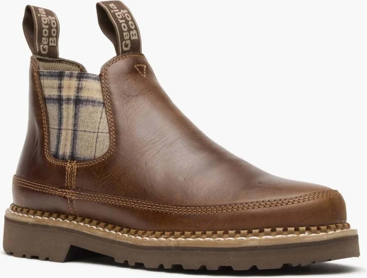 Georgia Boot Women's Plaid Chelsea Romeo Shoe